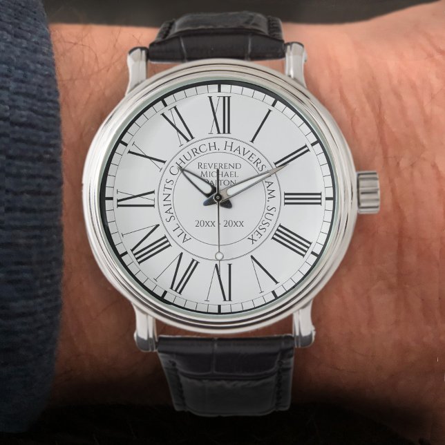 Church Retirement or Leaving Gift - Personalised Watch (Creator Uploaded)