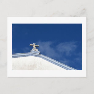Church Roof Detail: Angra, Terceira, Azores Postca Postcard