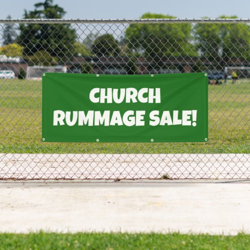 Church Rummage Sale Bright Banner