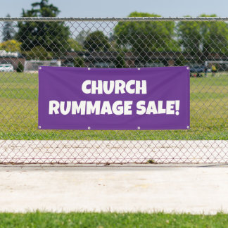 Church Rummage Sale! Bright Banner