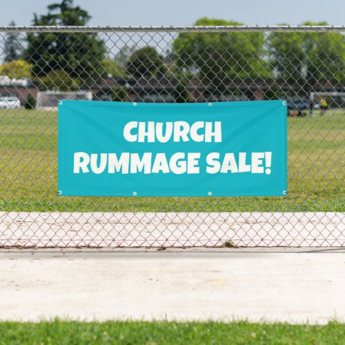 Church Rummage Sale Bright Banner