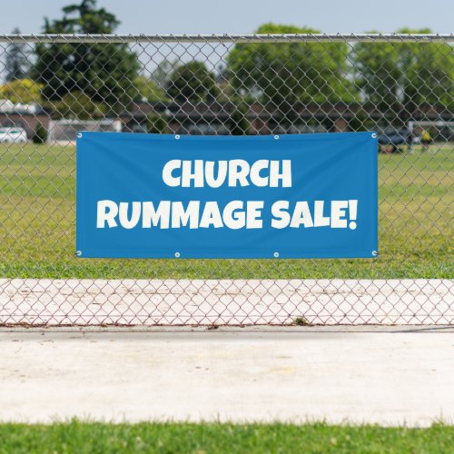 Church Rummage Sale Bright Banner