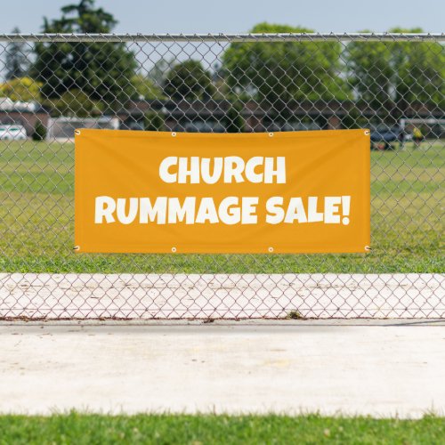 Church Rummage Sale Bright Banner