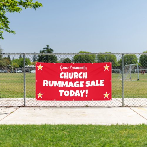 Church Rummage Sale Custom Banner