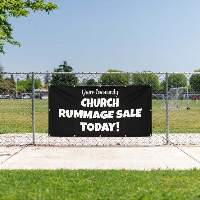 Church Rummage Sale! Personalized Banner (Insitu)