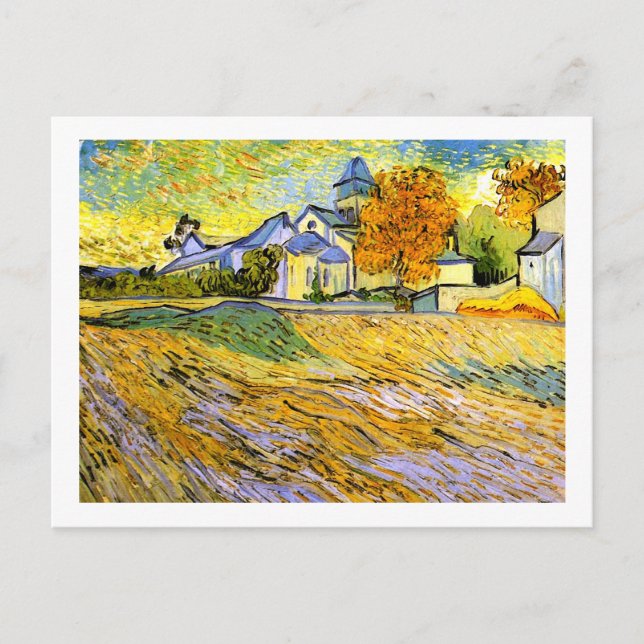 Church Saint-Paul-de-Mausole, Vincent van Gogh Postcard (Front)