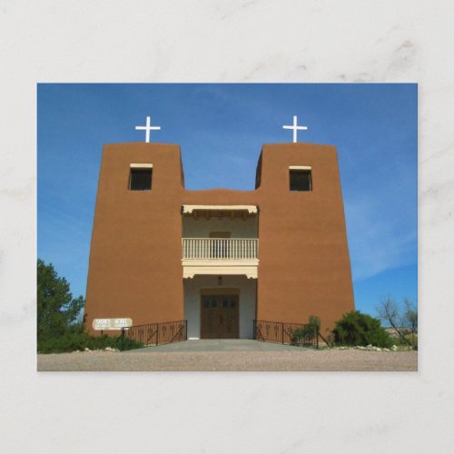 Church Santa Fe New Mexico Postcard