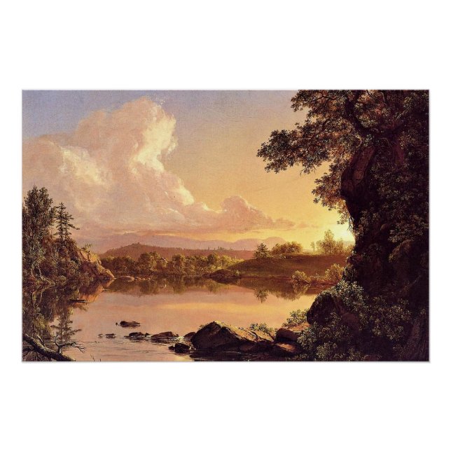 Church - Scene on the Catskill Creek, Poster (Front)