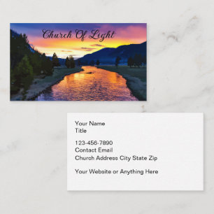 Church Scenic Faith Based Business Cards