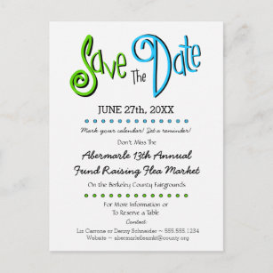 Save the date on sale for event