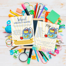Church School Supply Drive Donation backpack