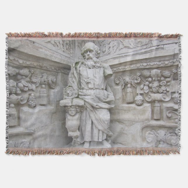 Church Sculpture Throw Blanket (Front)