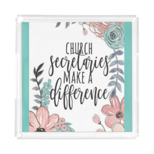 Church Secretaries Acrylic Tray