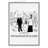 Church Service Wedding Vicar Says No to Lawyers (Front)