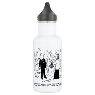 Church Service Wedding Vicar Says No to Lawyers St Stainless Steel Water Bottle