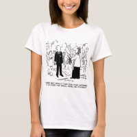 Church Service Wedding Vicar Says No to Lawyers T-Shirt