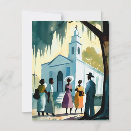 Church Services 2 Note Card