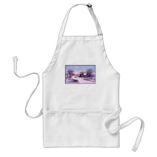 Church Services Christmas Eve Morning Adult Apron