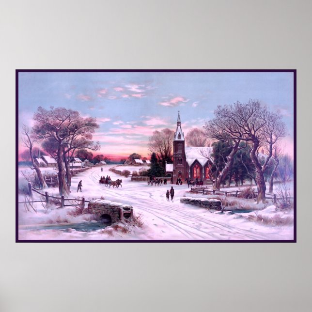 Church Services Christmas Eve Morning Poster (Front)