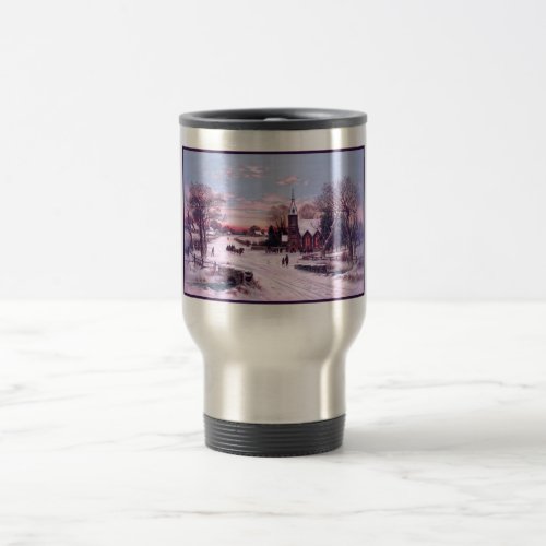 Church Services Christmas Eve Morning Travel Mug