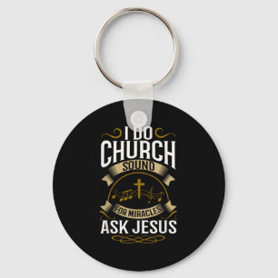 Church Sound Engineer O System Music Christian Keychain