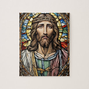 Church Stained Glass Jesus Jigsaw Puzzle