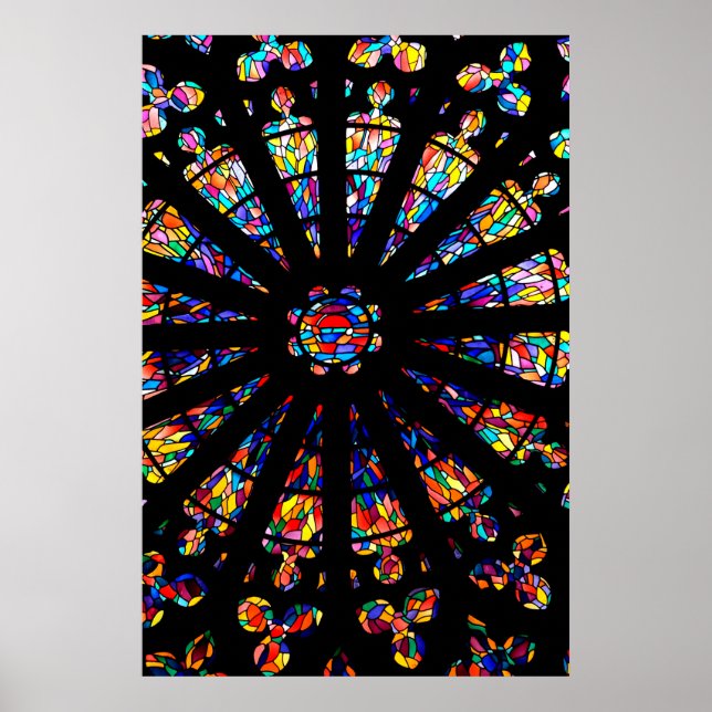 church stained glass windows colors poster (Front)