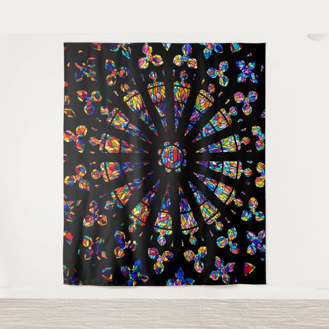 church stained glass windows colors tapestry (Front)