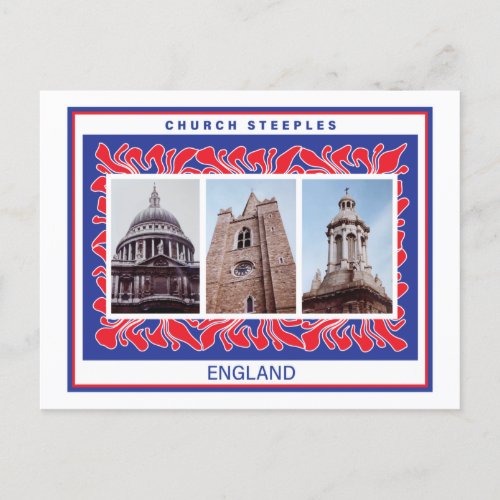 church steeples sqrbll postcard   postcard