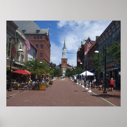 church street _ burlington vermont poster