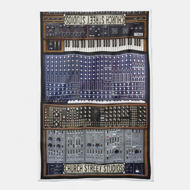 Church Street Synth Teatowels Kitchen Towel (Vertical)
