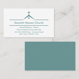 Church Theme Modern Simple Business Cards