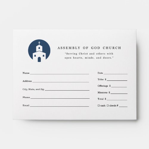 Church Tithing Envelope
