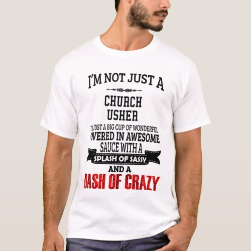 Church Usher T_Shirt GiftPresent Funny Quote