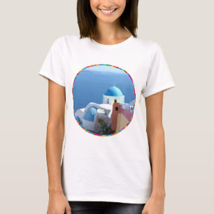 Church Views on Santorini, Greece T-Shirt