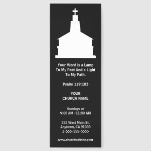 Church Welcome Custom Bible Verse Bookmarks
