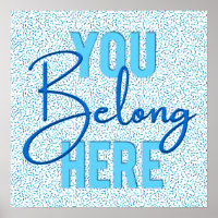 Church Welcome Greeting Sign - You Belong Here
