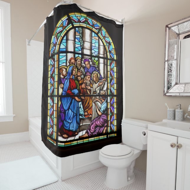 Church Window Shower Curtain (In Situ)