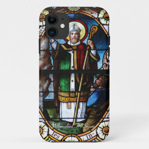 Church window Villarvolard FR Suisse iPhone 11 Case