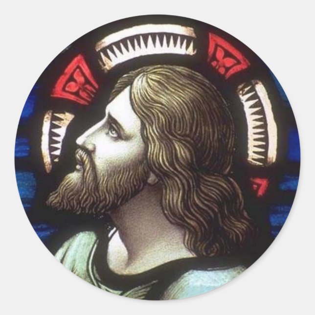 Church Windows 025 Classic Round Sticker (Front)