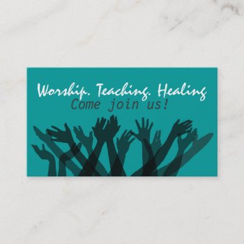 Church.worship.bible.fellowship.healing.prayer Business Card by Character_Company at Zazzle