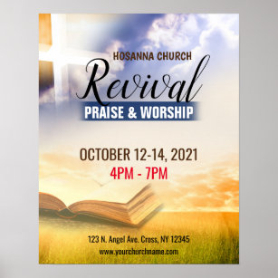 Church Worship Service Revival Poster