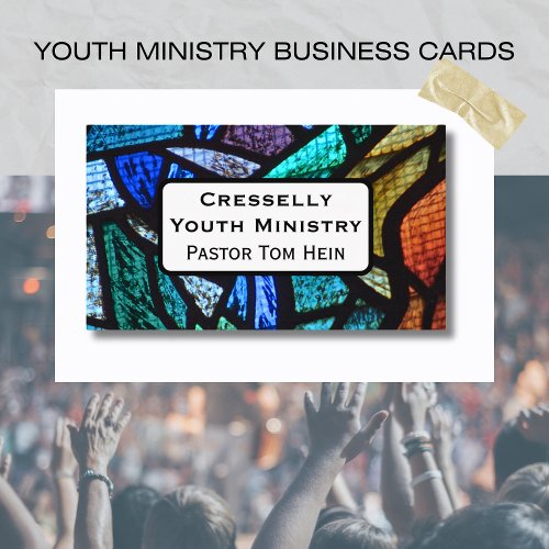 CHURCH Youth Pastor Ministry Program Business Card