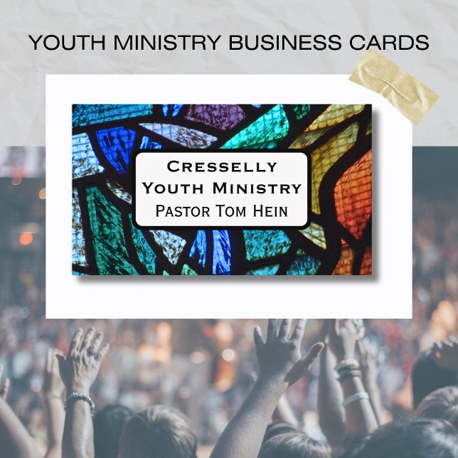 CHURCH Youth Pastor Ministry Program Business Card (Youth Ministry Church Pastor Business Cards)
