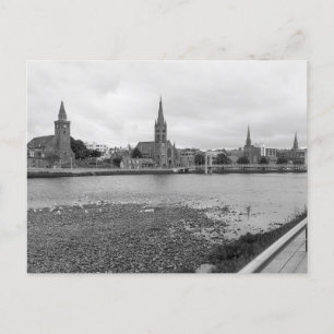 Churches Along the Ness - Inverness Scotland  Postcard