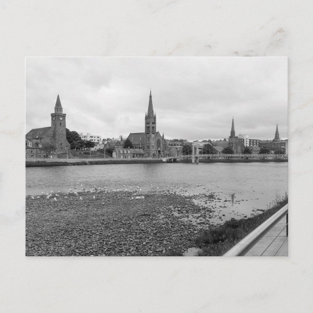 Churches Along the Ness - Inverness Scotland  Postcard (Front)