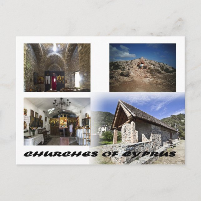 churches of cyprus postcard (Front)
