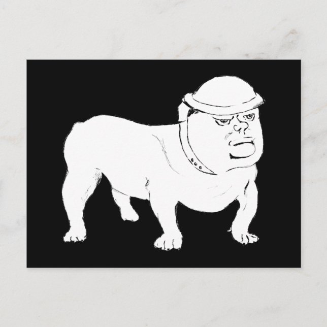Churchill as Bulldog Postcard (Front)