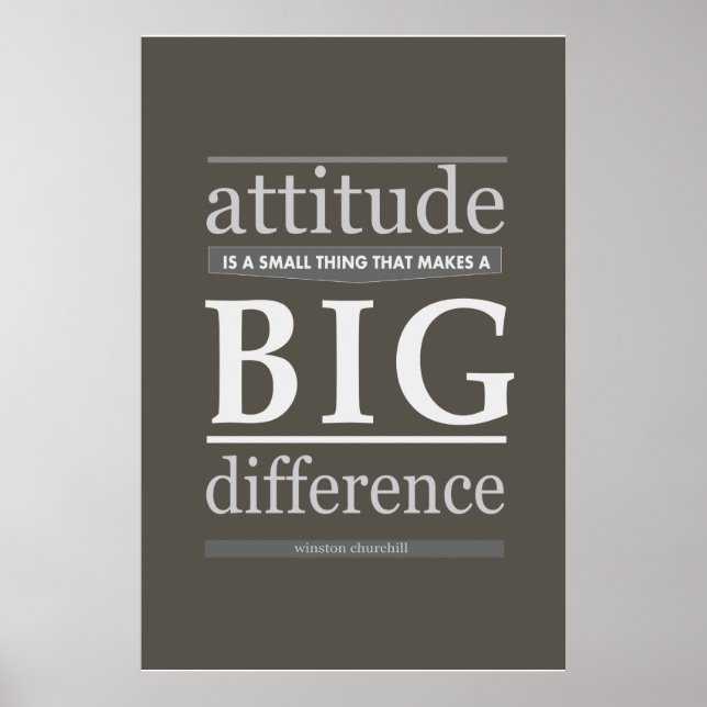 Churchill attitude is a small thing that makes big poster (Front)