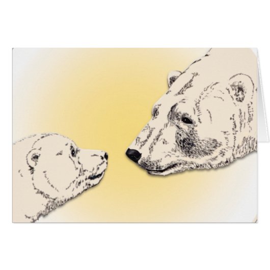 Churchill Canada Card Personalized Polar Bear Card (Front Horizontal)